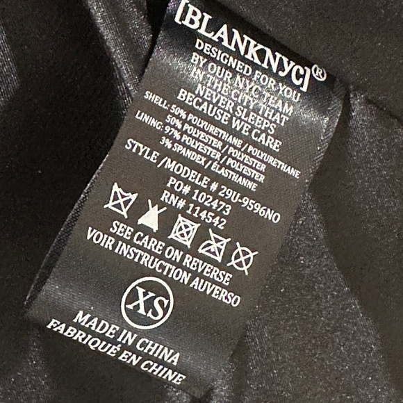 Blank NYC Faux Leather Moto Jacket Size XS - Picture 6 of 8